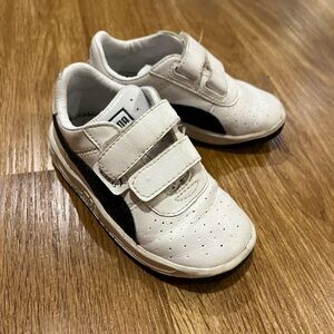 Puma Kids White and Black Sneakers